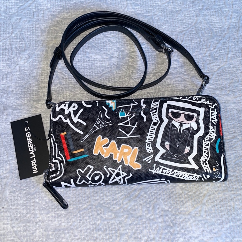 Karl Lagerfeld crossbody wallet